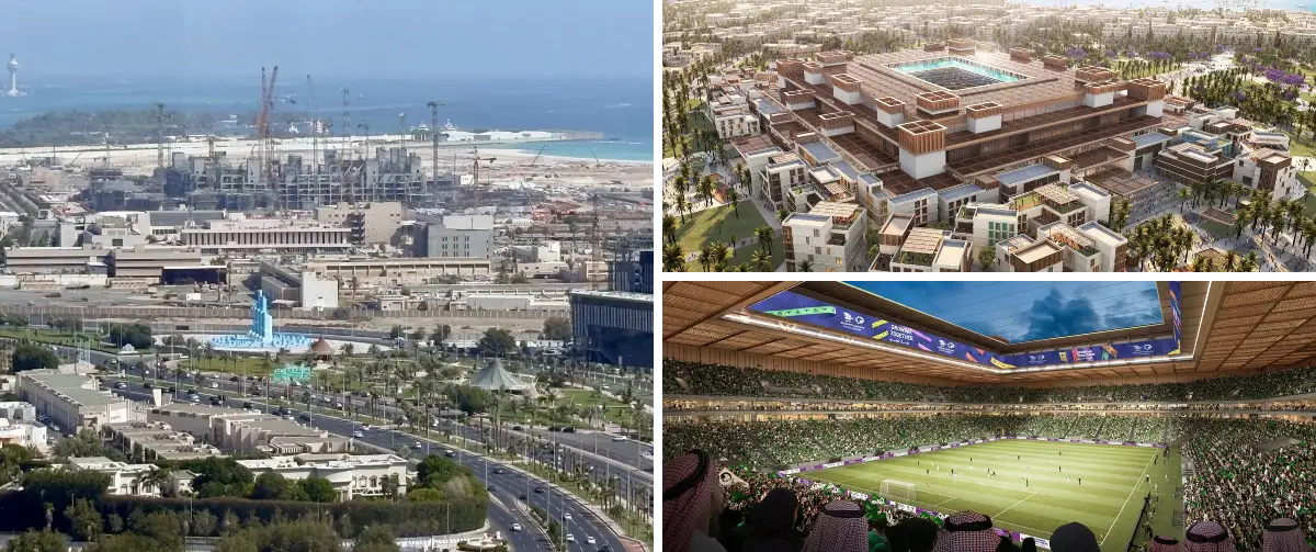 ارقام ومعلومات عن ملعب وسط جدة احد اهم مشاريع مونديال 2034 في السعودية وكيف تعمل فيه تقنية تبريد مبتكرة