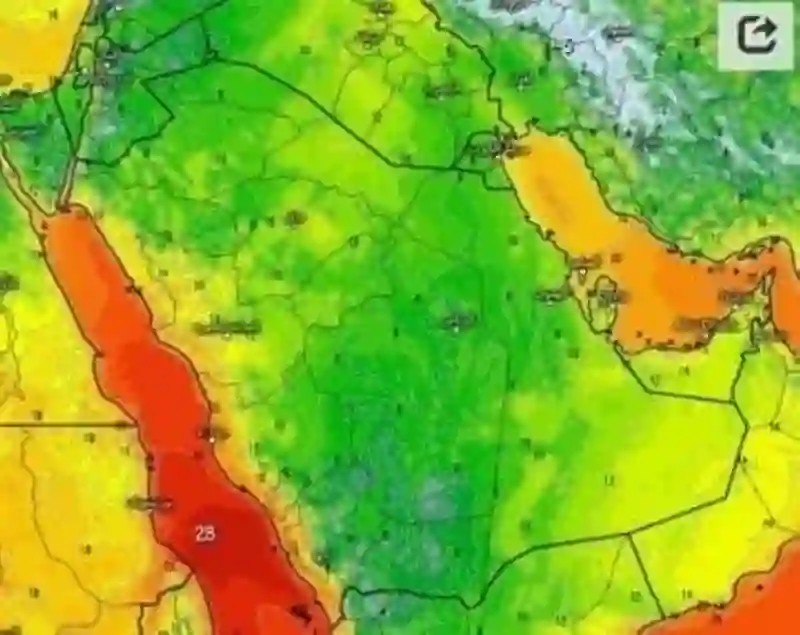 هذه المناطق في السعودية ستشتد فيها البرودة وقد تصل لتحت الصفر من الليلة 