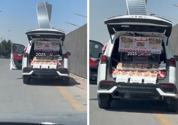 حصري .. فيديو يكشف تفاصيل قصة راعي جيب لكزس في الرياض يبيع الفعاليات على الطريق 