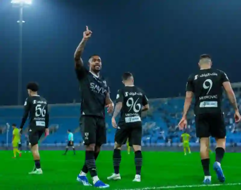 فيديو أهداف الهلال التسعة في شباك الحزم 