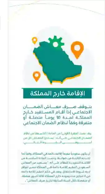 الضمان يحدد عدد أيام السفر خارج السعودية قبل أن يتم وقف صرف راتب الضمان للمستفيد 